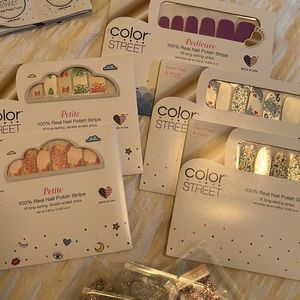 Color Street assorted nail polish strips and files & pads